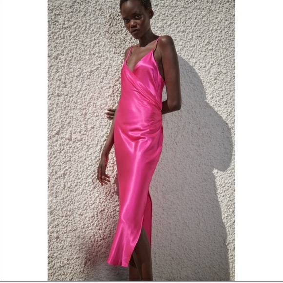 Zara Satin Slip Lingerie Dress - Picture 2 of 6